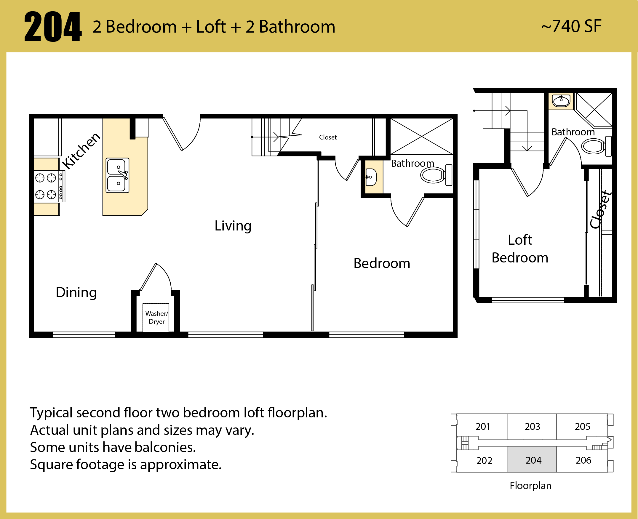 2 Bedroom Layout